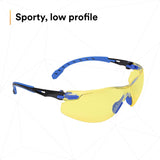 3M S1103SGAF Solus Safety Glasses 1000 Series Anti-Fog Amber Lens Blue/Black Frame ANSI Z87.1 (7100079185)  - (20Pack) - 9