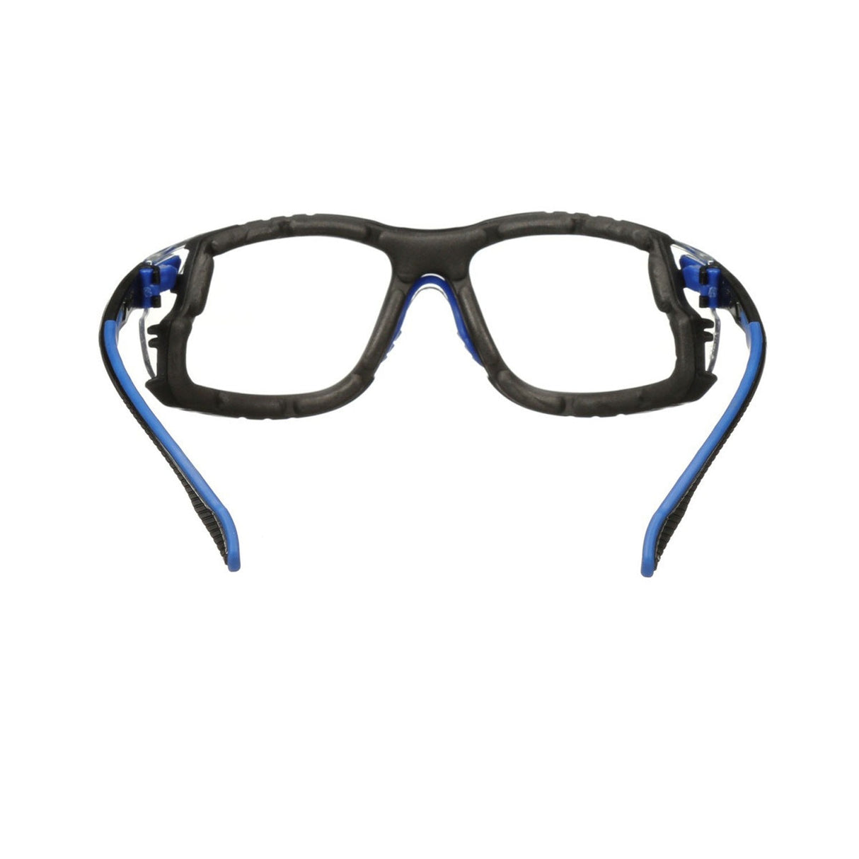 3M Solus Safety Glasses 1000 Series Scotchgard Anti-Fog Clear Lens Blue/Black Frame Removable Foam Gasket and Strap (27189) (7100079186)  - (20Pack) - 4