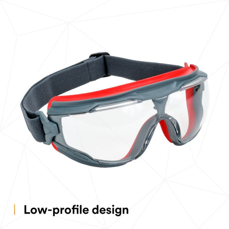 3M GG501SGAF GoggleGear 500 Series Safety Goggles, Clear Lens, Anti-Fog, Indirect Ventilation, Adjustable Cloth Strap, D3/D4 Rated ANSI Z87.1-2015 (7100079187) (1 Pair)  - (10Pack) - 7