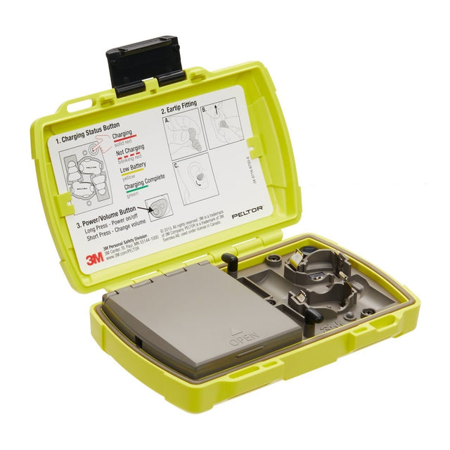 3M LEP-100C PELTOR Yellow LEP-100/200 Replacement Charging Case IP54 (7100079510)