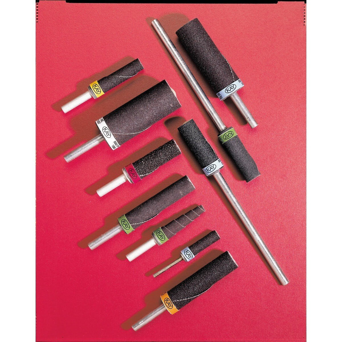 3M 711599 Standard Abrasives Aluminum Oxide Cartridge Roll, CR-ST, 80, 1/4 in x 1 in x 1/8 in, Straight (7100080016) (100 Pack)