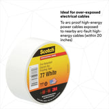 3M 77W-1.5X20FT Scotch Fire Retardant Electric Arc Proofing Tape 77W, 1-1/2 in x 20 ft, White Gray (7100080070)  - (10Pack) - 2