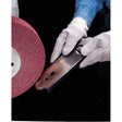 3M MF-WL Scotch-Brite Metal Finishing Convolute Wheel, 5A Medium, Maroon, 12 in x 24 in x 5 in (7100080160) - 2