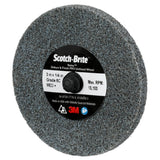 3M DP-UR Scotch-Brite Roloc Deburr & Finish PRO Unitized Wheel, 6C Medium+, TR, 3 in x 1/4 in (7100081365) (40 Pack) - 3