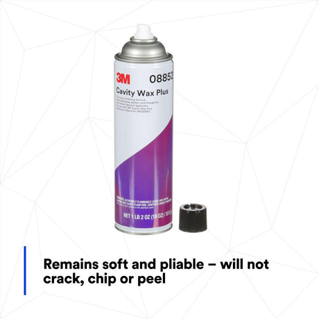 3M 08852 Cavity Wax Plus Aerosol, 18 fl oz, Self-Healing Corrosion Protection (7100081897)  - (4Pack) - 7