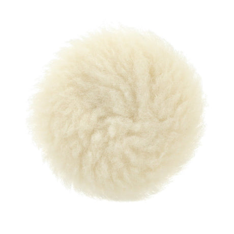 3M 28864 Hookit Knit II Low Lint Wool Buffing Pad, White, 7 in, 1/2 in Pile Height (7100081911) (10 Pack)