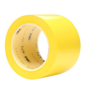 3M 471 Vinyl Tape, Yellow, 3 in x 36 yd Floor Marking Tape Paint Alternative (471 IW) (7100081928)  - (12Pack)