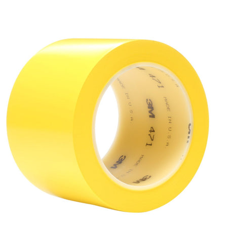 3M 471 Vinyl Tape, Yellow, 3 in x 36 yd Floor Marking Tape Paint Alternative (471 IW) (7100081928)  - (12Pack) - 3