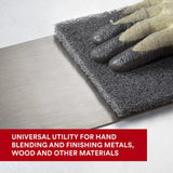 3M HP-HP 7446 Scotch-Brite Blending Hand Pad, SiC Medium, Gray, 6 in x 9 in (7100082599) (20 Pack) - 10