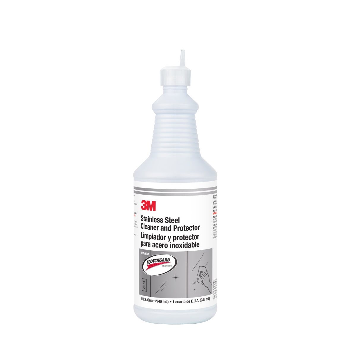 3M Scotchgard Stainless Steel Cleaner and Protector Ready to Use with Flip Top Cap 32 fl oz 1 qt (7100082687)  - (6Pack)
