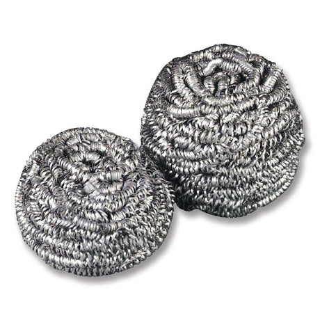 3M 84 Scotch-Brite Stainless Steel Scrubber , heavy-duty metal scrub ball for pots, pans and grills (7100083743)  - (12Pack) - 5