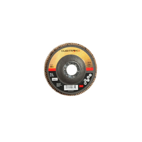 3M 967A Cubitron II Flap Disc, 40+, T27, 4-1/2 in x 7/8 in, Giant (7100085781) (10 Pack)