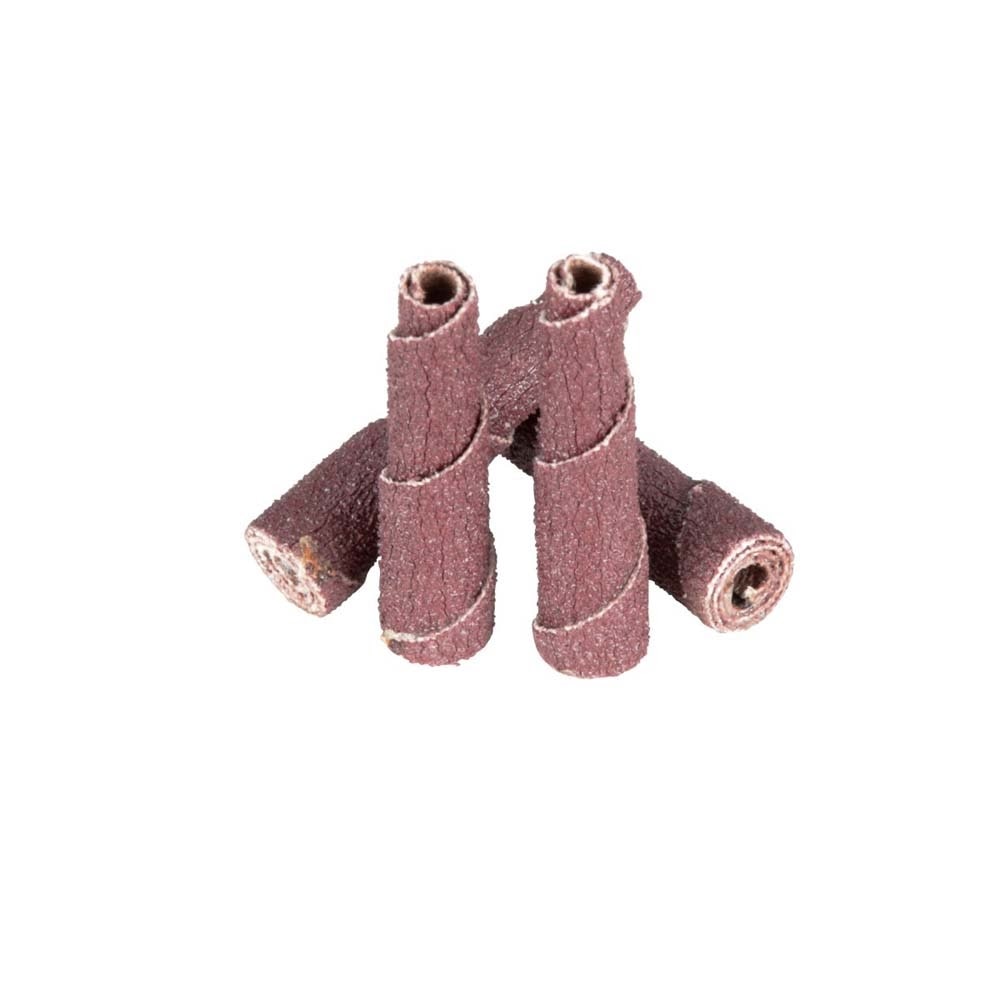 3M 705509 Standard Abrasives A/O Full Taper Cartridge Roll , 3/8 in x 1-1/2 in x 1/8 in 80 (7100085865) (100 Pack) - 4
