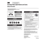 3M 341D Cartridge Roll , CR-ST, 80 X-weight, 1/2 in x 1-1/2 in x 1/8 in, Straight (7100086097) (100 Pack) - 3