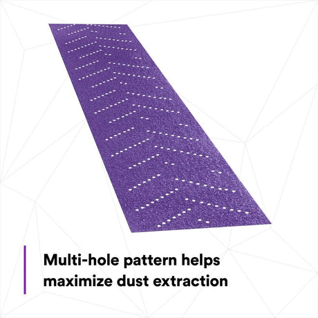 3M 737U Cubitron II Hookit Clean Sanding Abrasive Sheet Roll, Multi-Hole, 40+, Purple, 70 mm x 8 m (34440) (7100086671)  - (5Pack) - 3