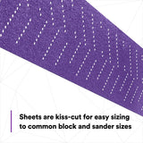 3M 737U Cubitron II Hookit Clean Sanding Abrasive Sheet Roll, Multi-Hole, 40+, Purple, 70 mm x 8 m (34440) (7100086671)  - (5Pack) - 4