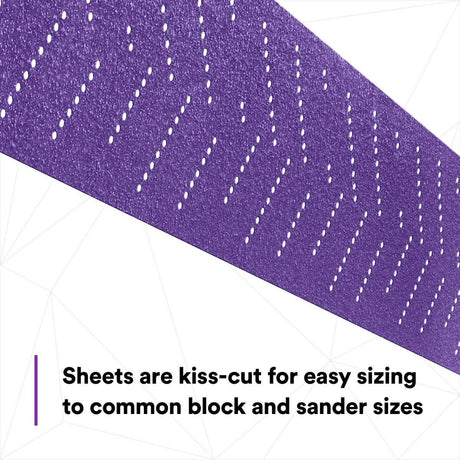 3M 737U Cubitron II Hookit Clean Sanding Abrasive Sheet Roll, Multi-Hole, 40+, Purple, 70 mm x 8 m (34440) (7100086671)  - (5Pack) - 4