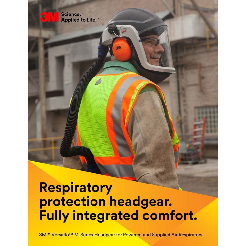 3M M-207 Versaflo Respiratory Faceshield Assembly , with Flame Resistant Faceseal (7100086969) - 7