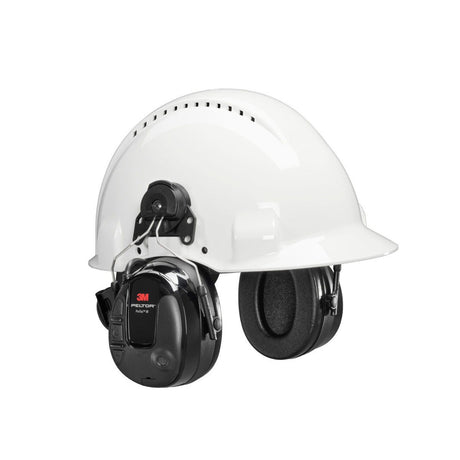 3M MT13H221P3E PELTOR ProTac III Headset, 23 dB NRR, Microphone, 3.5mm, Wireless, Environmental Listening, Professional-Quality Hearing Protection, Hard Hat Attached, Black (7100088423)  - (10Pack)