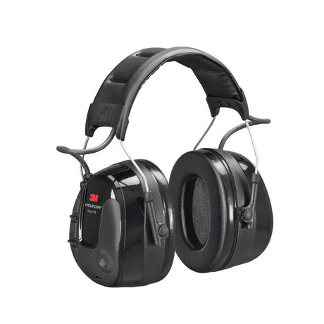 3M MT13H221A ProTac III Electronic Hearing Protector Headset with 3.5 mm External Audio Input and Environmental Listening, Headband, Black (7100088424)