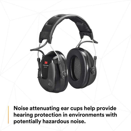 3M MT13H221A ProTac III Electronic Hearing Protector Headset with 3.5 mm External Audio Input and Environmental Listening, Headband, Black (7100088424)  - (10Pack) - 3