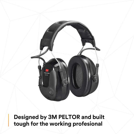 3M MT13H221A ProTac III Electronic Hearing Protector Headset with 3.5 mm External Audio Input and Environmental Listening, Headband, Black (7100088424) (10 Pack) - 4