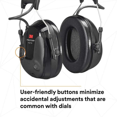 3M MT13H221A ProTac III Electronic Hearing Protector Headset with 3.5 mm External Audio Input and Environmental Listening, Headband, Black (7100088424)  - (10Pack) - 8
