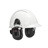 3M MT13H220P3E PELTOR ProTac III Slim Hard Hat Mounted Electronic Hearing Protector with 3.5mm Input Black (7100088455)