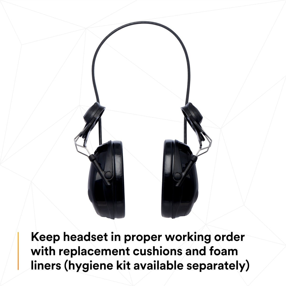 3M MT13H220P3E PELTOR ProTac III Slim Hard Hat Mounted Electronic Hearing Protector with 3.5mm Input Black (7100088455)  - (10 Pack) - 9
