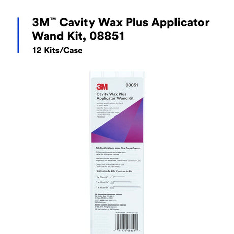 3M Cavity Wax Plus Applicator Wand Kit, 360 Degree Nozzles, Corrosion Protection, Collision Repair (08851) (7100088894)  - (12Pack) - 3