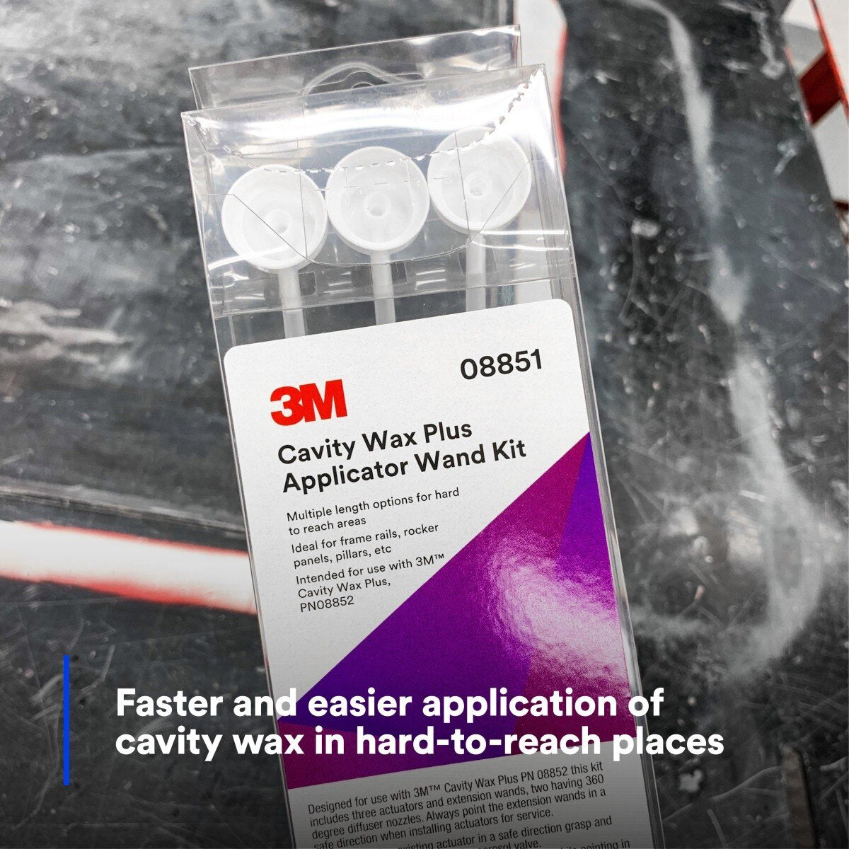 3M Cavity Wax Plus Applicator Wand Kit, 360 Degree Nozzles, Corrosion Protection, Collision Repair (08851) (7100088894)  - (12Pack) - 10