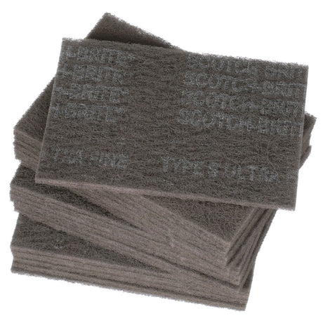 3M HP-HP 7448 Scotch-Brite Ultra Fine Hand Pad, SiC, Gray, 6 in x 9 in (7100089226) (60 Pack) - 2