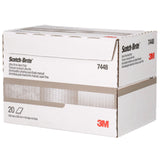 3M HP-HP 7448 Scotch-Brite Ultra Fine Hand Pad, SiC, Gray, 6 in x 9 in (7100089226) (60 Pack) - 7