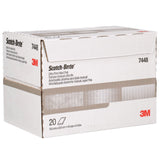 3M HP-HP 7448 Scotch-Brite Ultra Fine Hand Pad, SiC, Gray, 6 in x 9 in (7100089226) (60 Pack) - 8