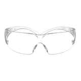3M SF201AF SecureFit Safety Glasses, ANSI Z87, Anti Fog Plus Anti Scratch Clear Lens, Clear Frame, Flexible Temples (7100090435)  - (20Pack)
