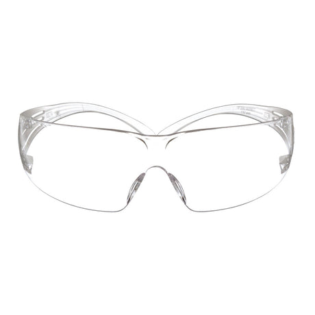 3M SF201AF SecureFit Safety Glasses, ANSI Z87, Anti Fog Plus Anti Scratch Clear Lens, Clear Frame, Flexible Temples (7100090435)  - (20Pack)