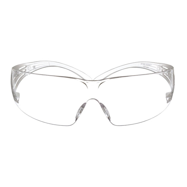 3M SF201AF SecureFit Safety Glasses, ANSI Z87, Anti Fog Plus Anti Scratch Clear Lens, Clear Frame, Flexible Temples (7100090435)  - (20Pack)