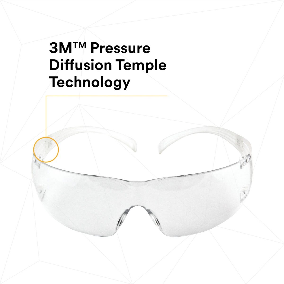 3M SF201AF SecureFit Safety Glasses, ANSI Z87, Anti Fog Plus Anti Scratch Clear Lens, Clear Frame, Flexible Temples (7100090435)  - (20Pack) - 3