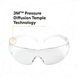 3M SF201AF SecureFit Safety Glasses, ANSI Z87, Anti Fog Plus Anti Scratch Clear Lens, Clear Frame, Flexible Temples (7100090435)  - (20Pack) - 3