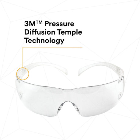 3M SF201AF SecureFit Safety Glasses, ANSI Z87, Anti Fog Plus Anti Scratch Clear Lens, Clear Frame, Flexible Temples (7100090435)  - (20Pack) - 3