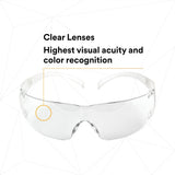 3M SF201AF SecureFit Safety Glasses, ANSI Z87, Anti Fog Plus Anti Scratch Clear Lens, Clear Frame, Flexible Temples (7100090435)  - (20Pack) - 6