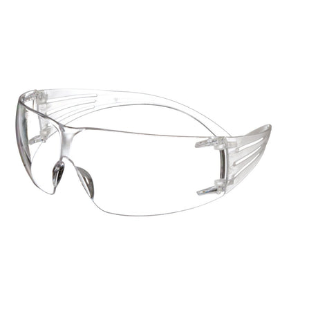3M SF201AF SecureFit Safety Glasses, ANSI Z87, Anti Fog Plus Anti Scratch Clear Lens, Clear Frame, Flexible Temples (7100090435)  - (20Pack) - 9