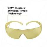 3M SF203AFP SecureFit Safety Glasses, Anti-Fog Plus Anti-Scratch, Amber Lens, Amber Frame, Flexible Temples (7100090617)  - (20 Pack) - 4