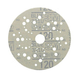 3M 321U 36159 Hookit Blue Abrasive Disc, Multi-Hole, 120 Grit, 5 in Diameter, Paper Backing (7100090976) (16 Pack) - 2
