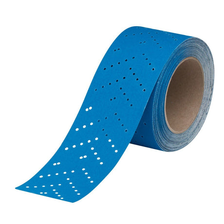 3M 321U Hookit Blue Abrasive Sheet Roll, Multi-hole, 120 Grit, 2.75 in x 13 yd (36189) (7100091038)  - (4Pack)
