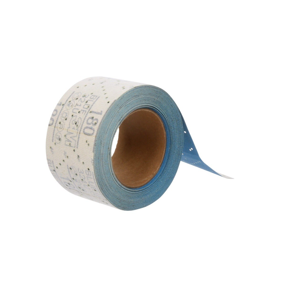 3M 321U Hookit Blue Abrasive Sheet Roll, Multi-Hole, 2.75 in x 13 yd, 180 Grit (36191) (7100091070)  - (4Pack) - 6