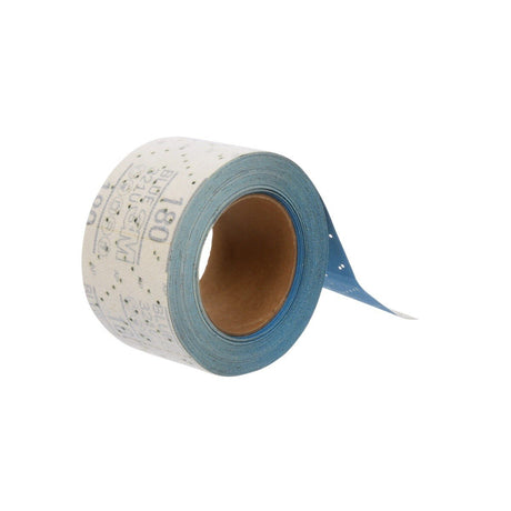3M 321U Hookit Blue Abrasive Sheet Roll, Multi-Hole, 2.75 in x 13 yd, 180 Grit (36191) (7100091070)  - (4Pack) - 6