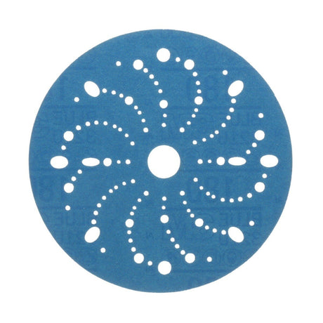 3M 321U 36176 Hookit Blue Abrasive Disc, Multi-Hole, 6 in, 180 Grade (7100091094) (200 Pack) - 3
