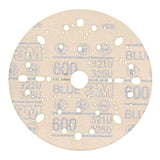 3M 321U 36183 Hookit Blue Abrasive Multi-Hole Disc, 6 in, 600 Grade, Paint and Blend Preparation (7100091110) (200 Pack) - 6