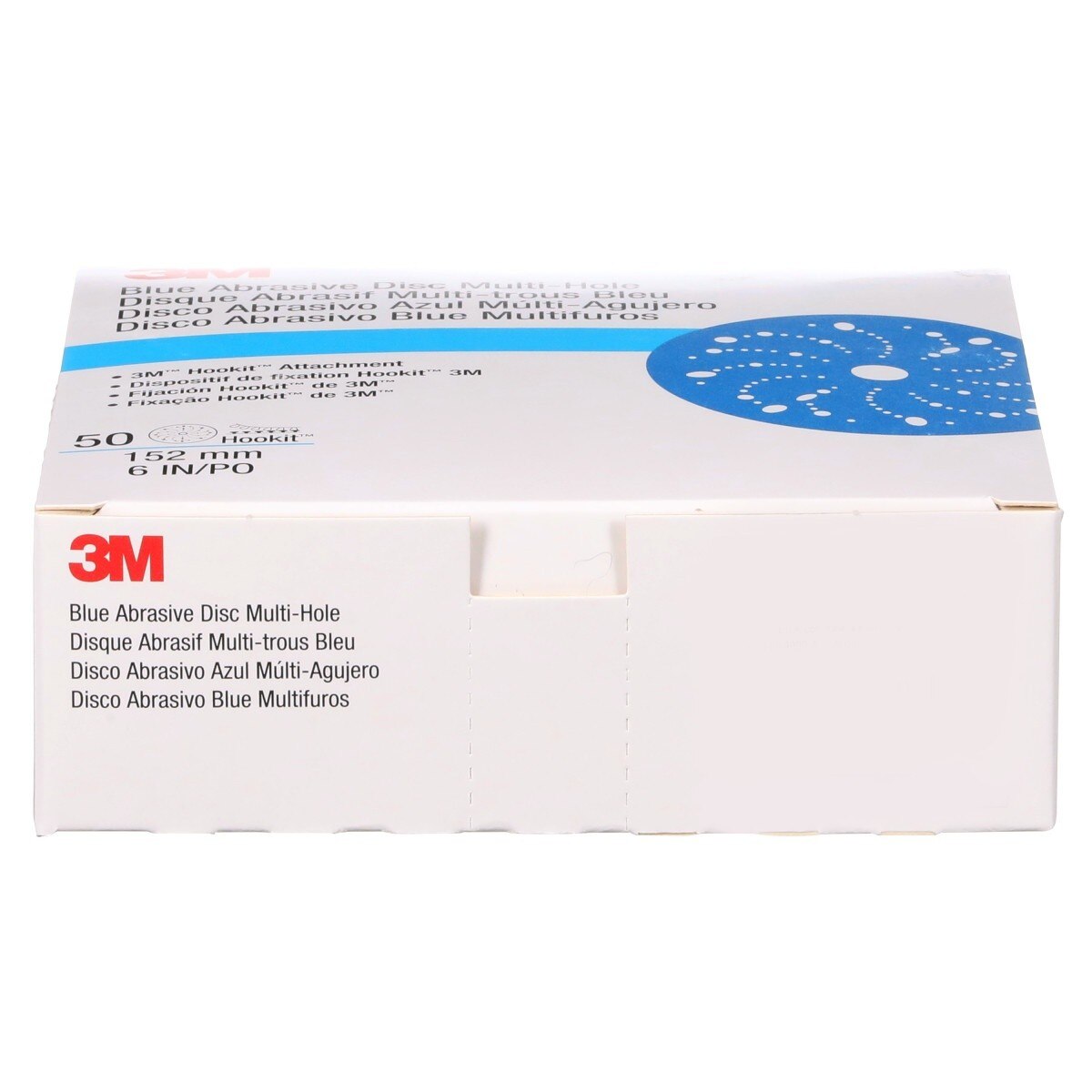 3M 321U 36184 Hookit Blue Abrasive Disc, Multi-Hole, 6 in, 800 Grit (7100091111) (200 Pack) - 10